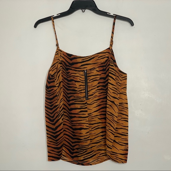 Ten Sixty ShermanTiger Print Square Neck Cami, L - Picture 4 of 8